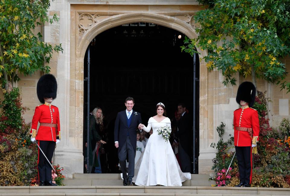  Jack and Princess Eugenie could not hide the grins on their faces