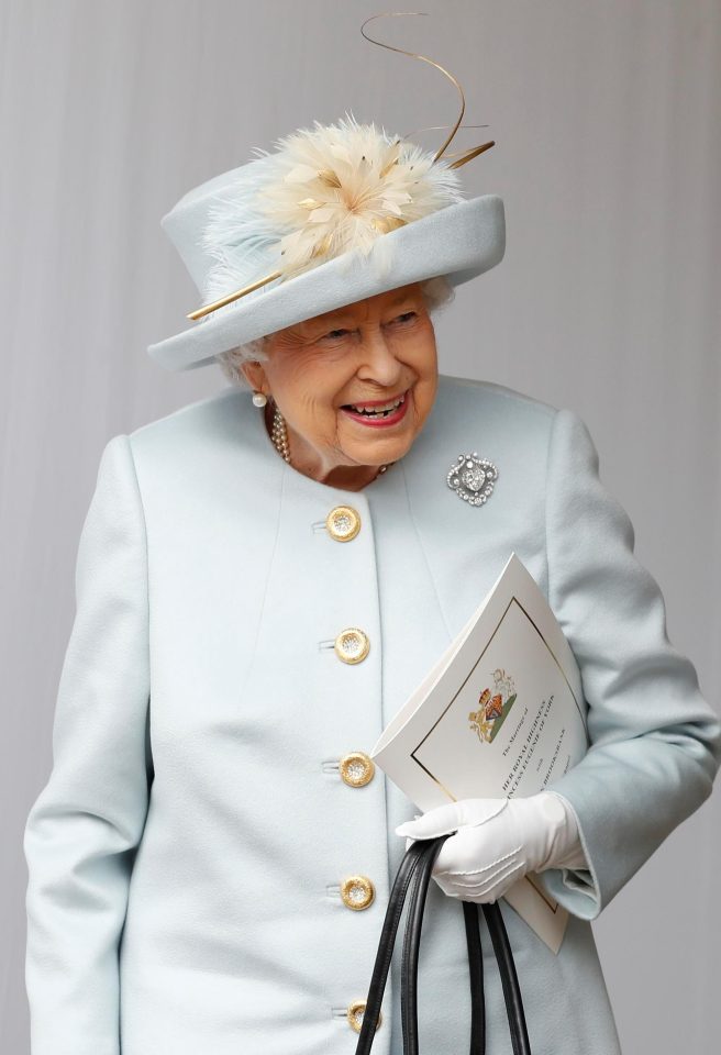  The Queen looked radiant in her pale blue outfit