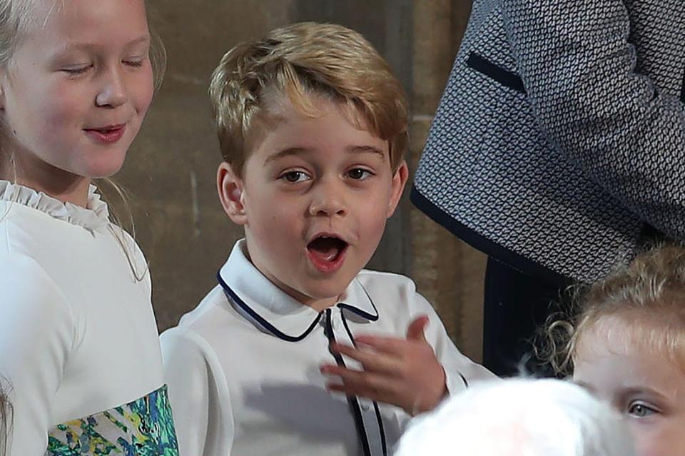  Cheeky Prince George got up to his usual tricks