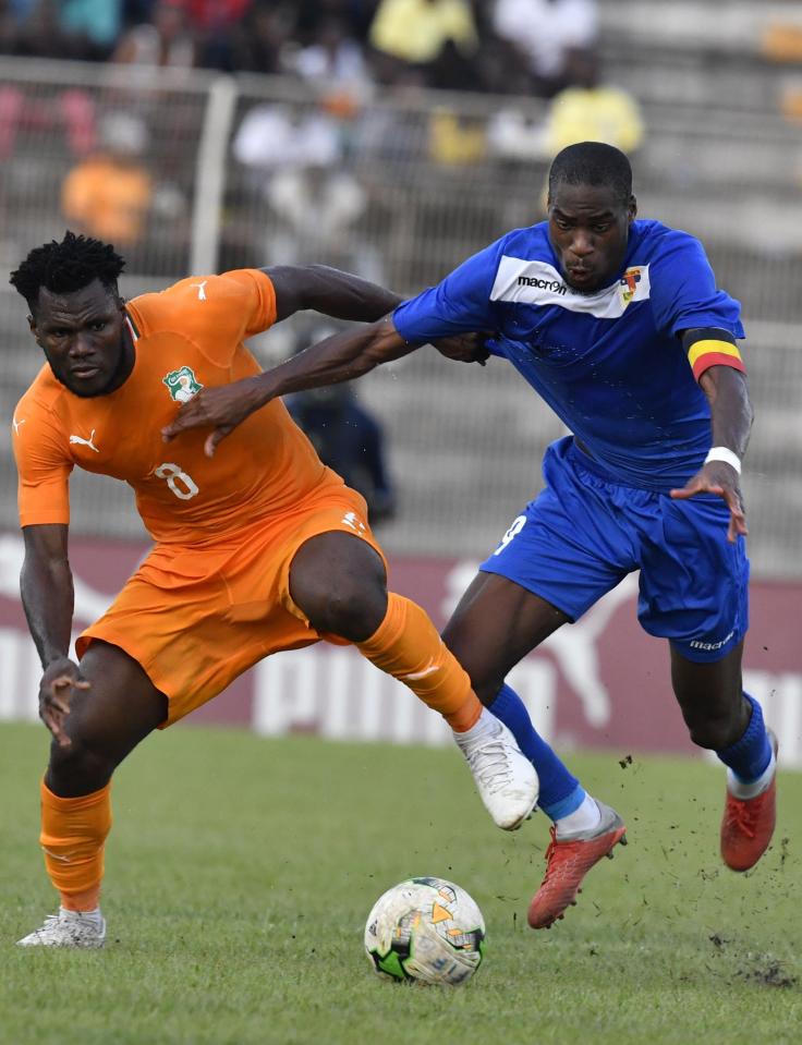  Kondogbia captained CAR in their defeat to the Ivory Coast