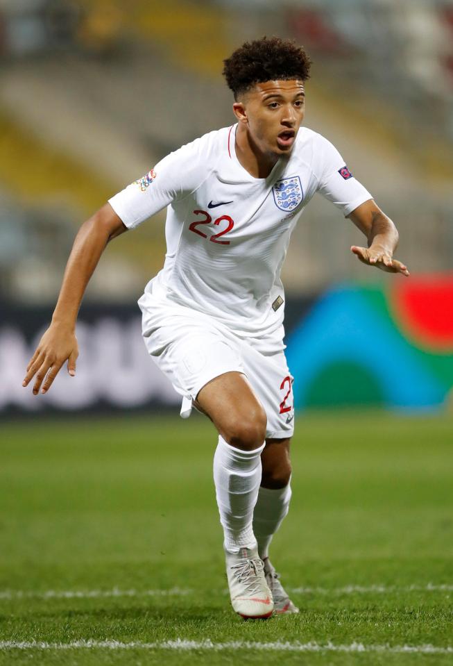  Sancho nipped on to the pitch and took a few minutes to get a touch before he worked a nice move on the right-hand side