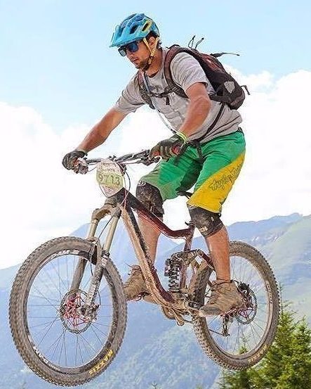  Mark Sutton was a mountain bike enthusiast in his new life in France