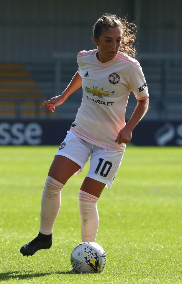  Katie Zelem opened the scoring for United early on