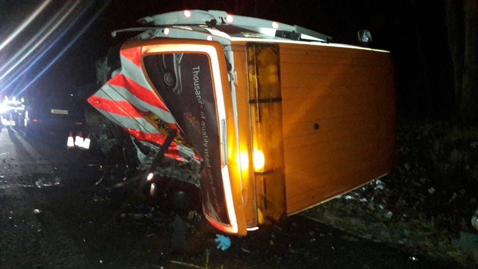 A fully laden RAC van weighs around three tonnes causing catastrophic injuries if hit