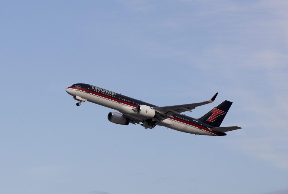  Flight of fancy... Allen's Boeing 757 which he sold to Donald Trump before he became US President