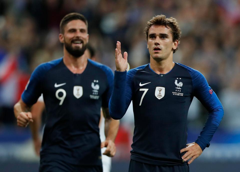 France were losing 1-0 and were being dominated at the break