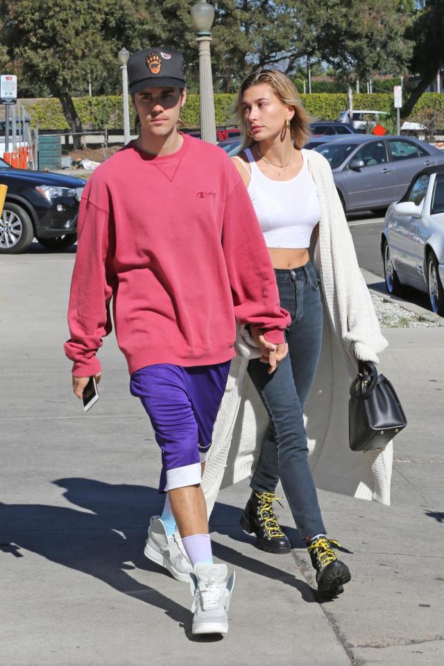 Justin Bieber and Hailey Baldwin viewed Demi Lovato's mansion during a house-hunting session in LA yesterday