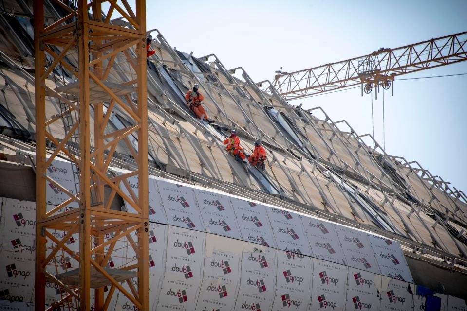 It's known that two migrant workers have perished during construction work at the £520million arena