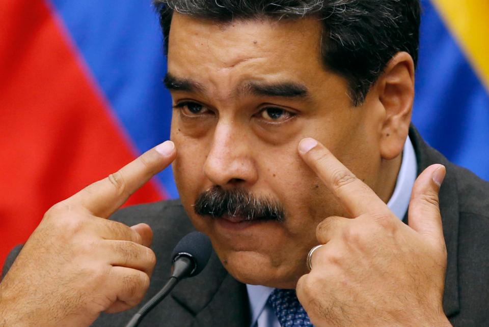  Pictured above, President of Venezuela Nicolas Maduro