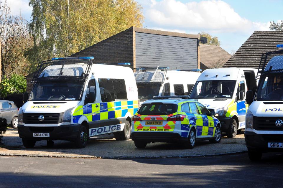 Police descend upon the town of New Ash Green in the search of missing Sarah Wellgreen