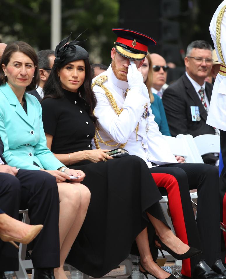  The Duke and Duchess Sussex at the official opening of ANZAC memorial while on their tour of Australia