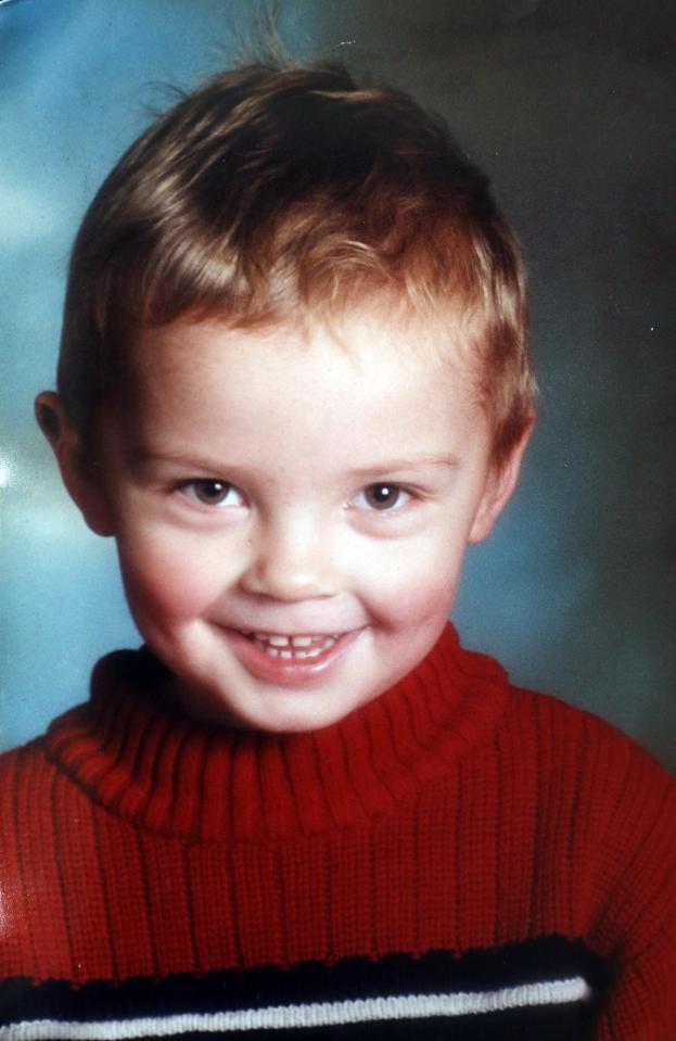  Liam, pictured here aged four, has no idea who his dad is