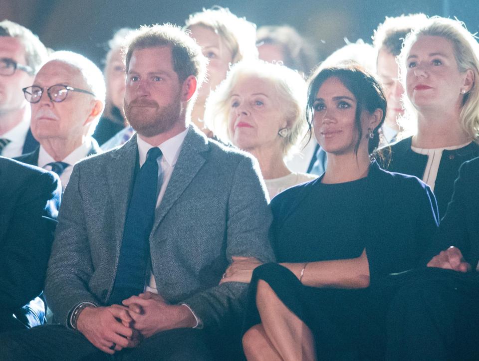  The Duke and Duchess at the Invictus Games last night. Pregnant Meghan missed the morning to 'rest'