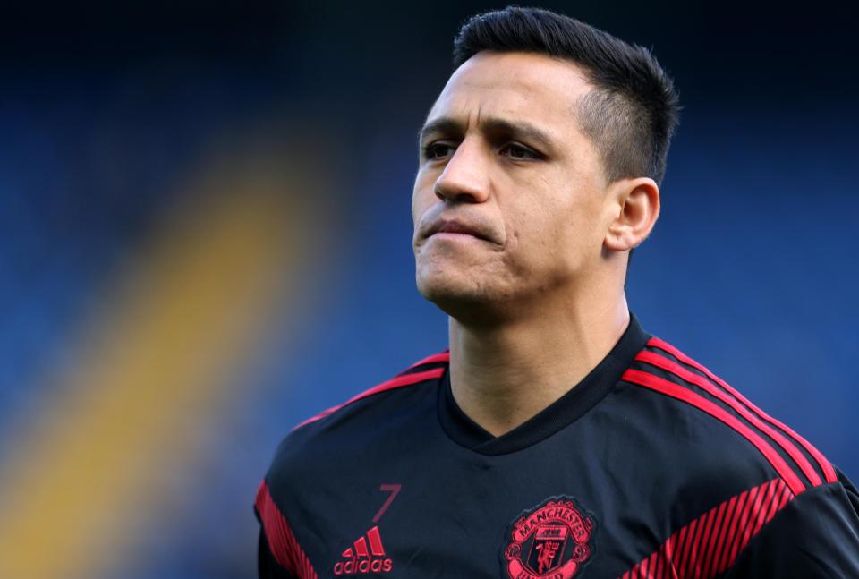  Alex Sanchez has been ruled out of Man United's clash with Everton