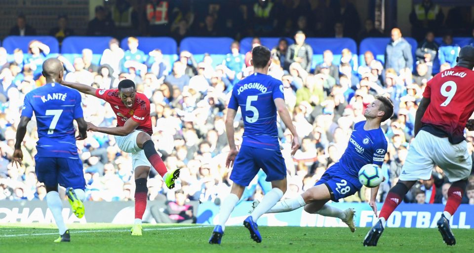  Martial curled home a glorious second following a free-flowing counter-attack