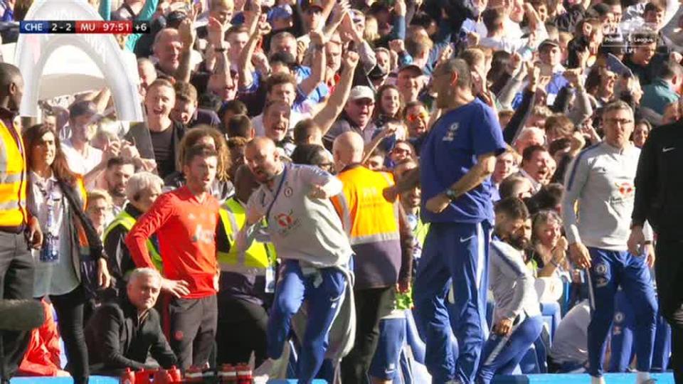  Marco Iannis celebrations in front of Jose Mourinho caused a furore