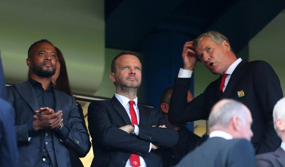  Woodward, middle, is a big fan of Evra but he wont be offered a non-playing role at Old Trafford