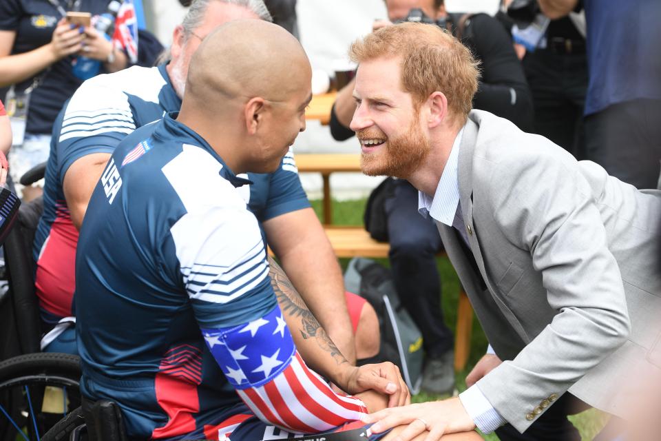  Harry met athletes alone as Meghan cut back on Oz duties to rest