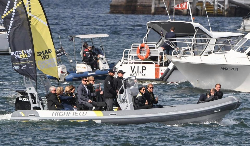  The couple took to the water to watch the sailing event during the Invictus Games