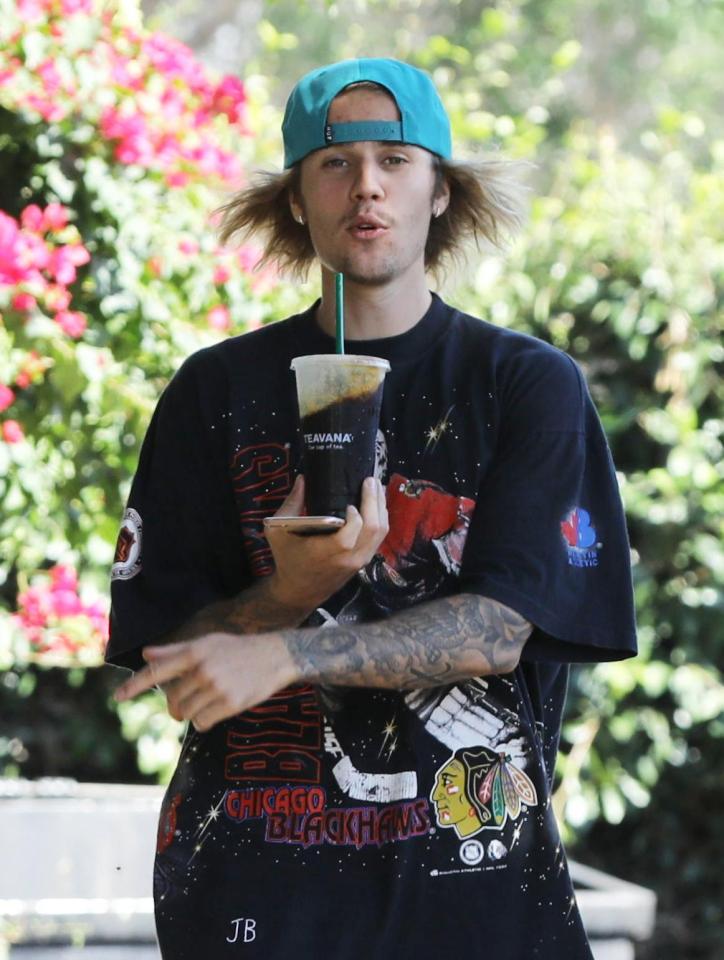  Justin Bieber was spotted without partner Hailey Baldwin - and he didn't look happy