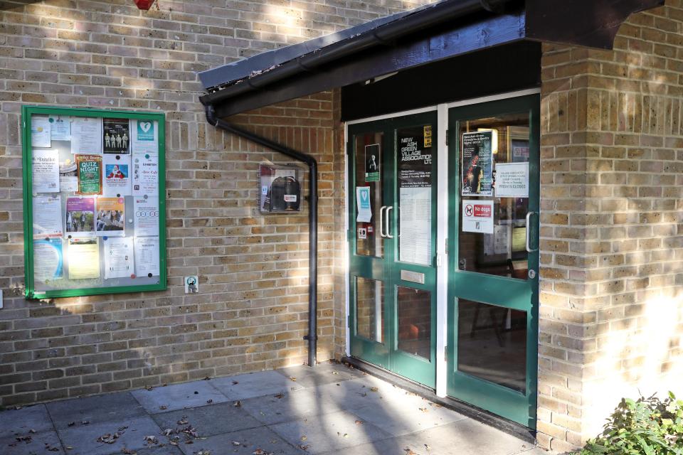  The New Ash Green Village Association Hall where part of the public search was co-ordinated