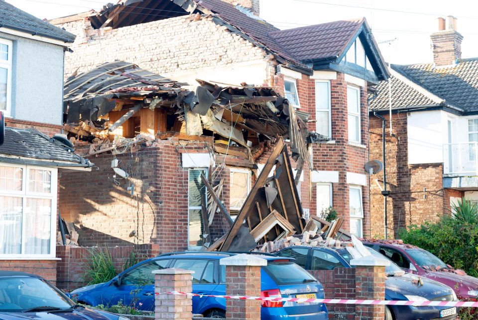  A 66-year-old man was seriously hurt in the blast and was arrested on suspicion of causing criminal damage with intent to endanger life