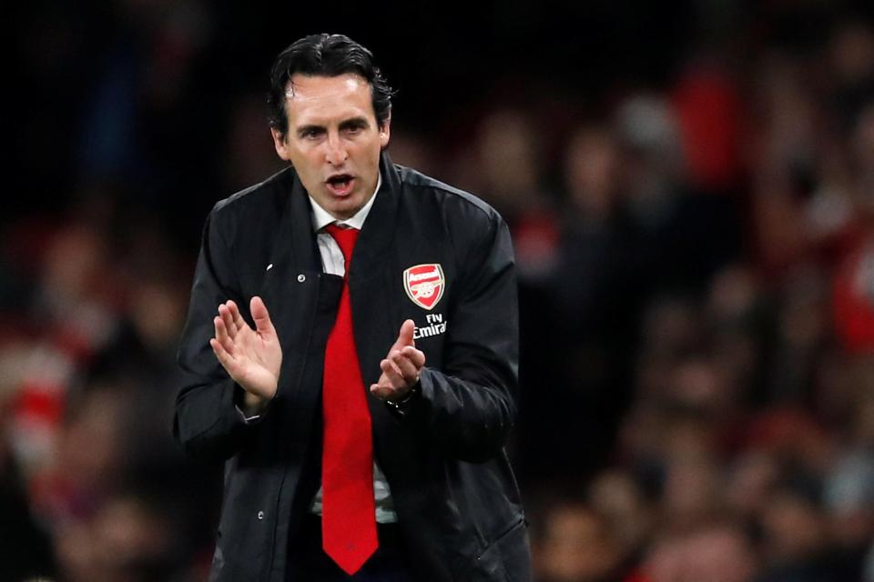  Spaniard Unai Emery has guided Arsenal to fourth place, two points off the top