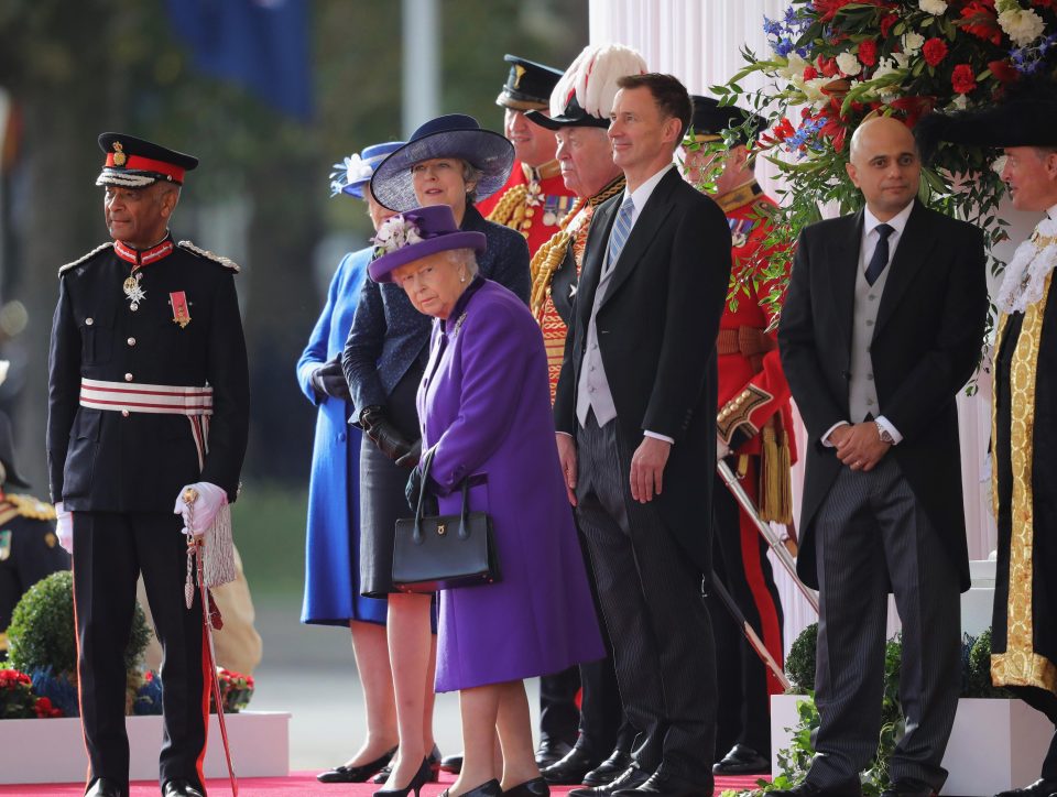  After Cabinet, Mrs May and senior ministers joined the Queen at a ceremony in honour of the King of the Netherlands