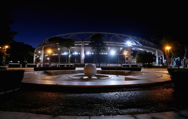 CKSA Moscow and Roma fans have clashed ahead of tonight's Champions League game