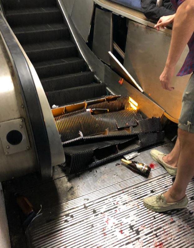 Rome escalator collapse