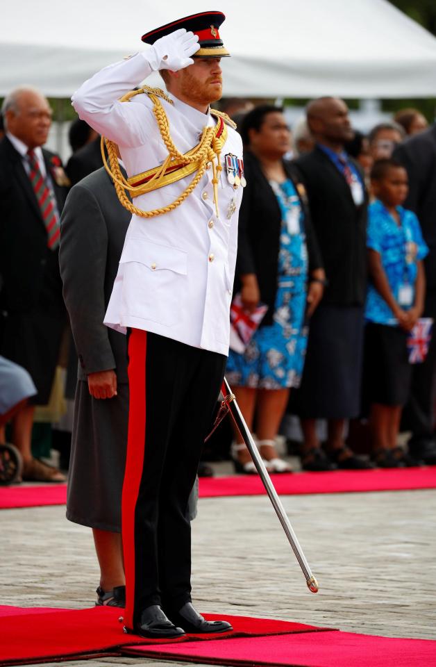  The Duke of Sussex, 34, wore military uniform at the war memorial service