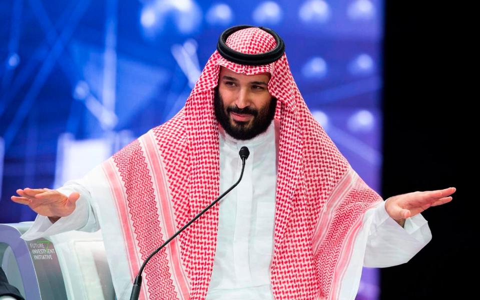  Saudi Crown Prince, Mohammed bin Salman addresses the Future Investment Initiative conference