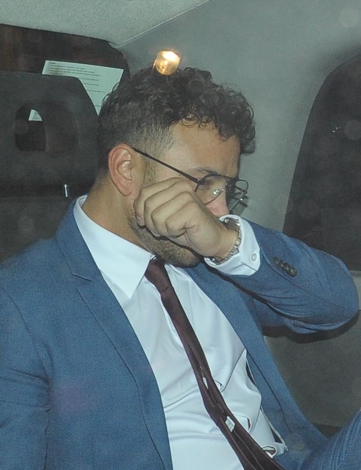  Ryan Thomas appeared upset as he left Specsavers awards