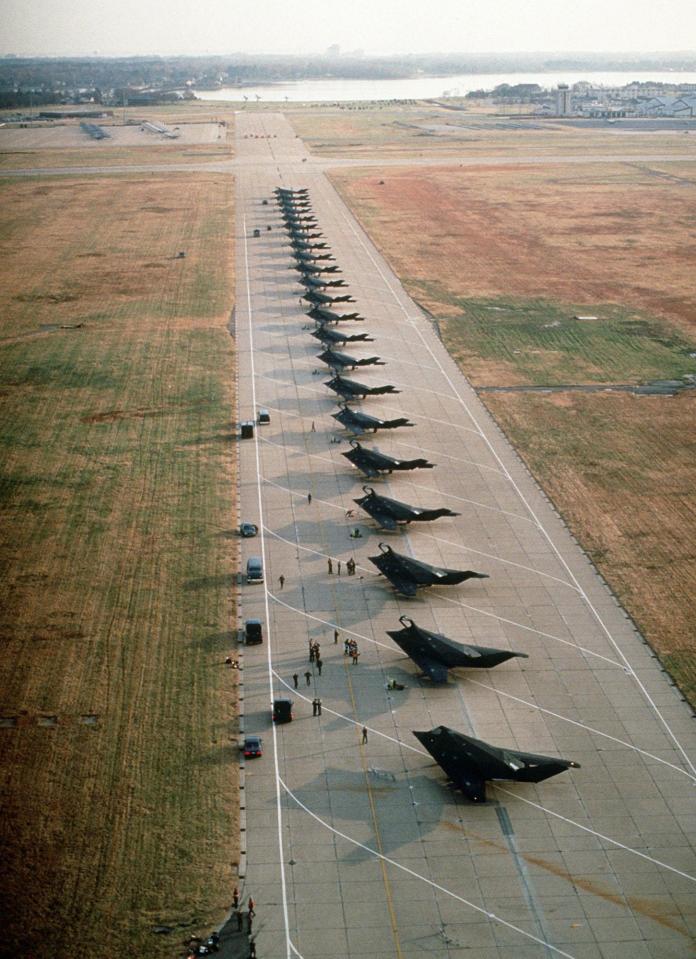  Stealth Fighter Aircraft at the Tonopah Test Range