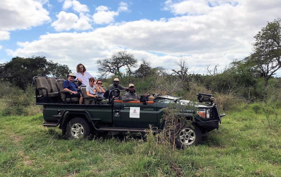  Ride of our lives... The Sun's Amy Jones out on safari