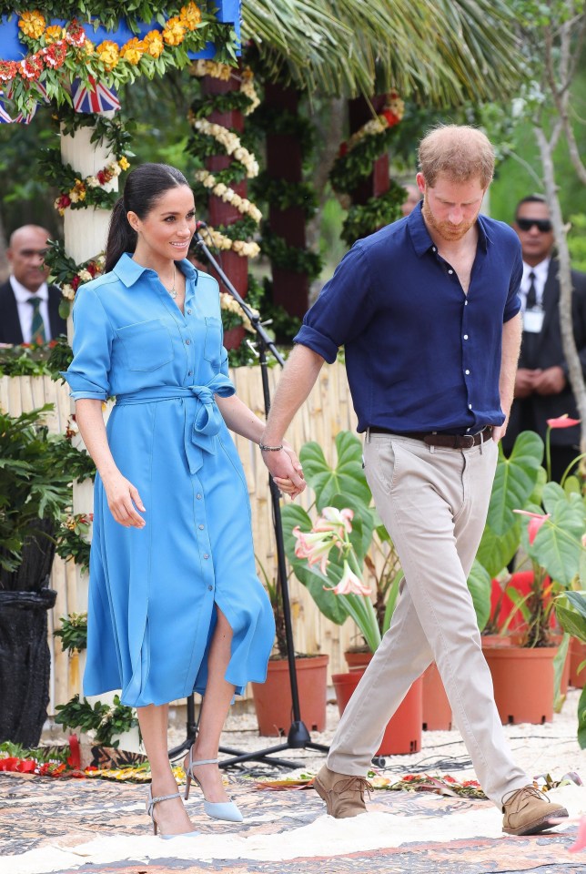 The couple were at the unveiling of the Queen’s Commonwealth Canopy at Tupou College