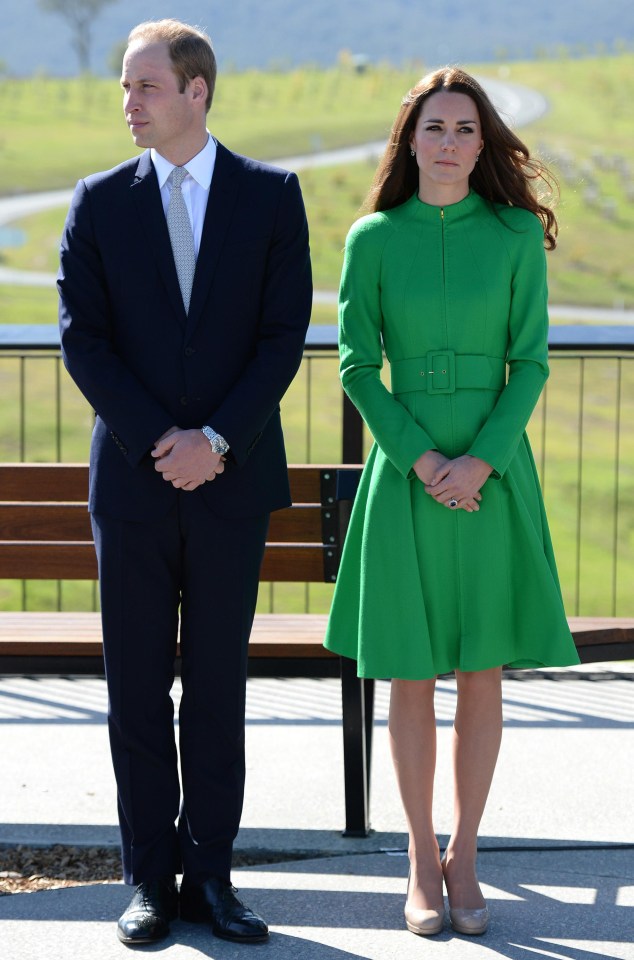 Kate wore a bespoke Catherine Walker style in 2014