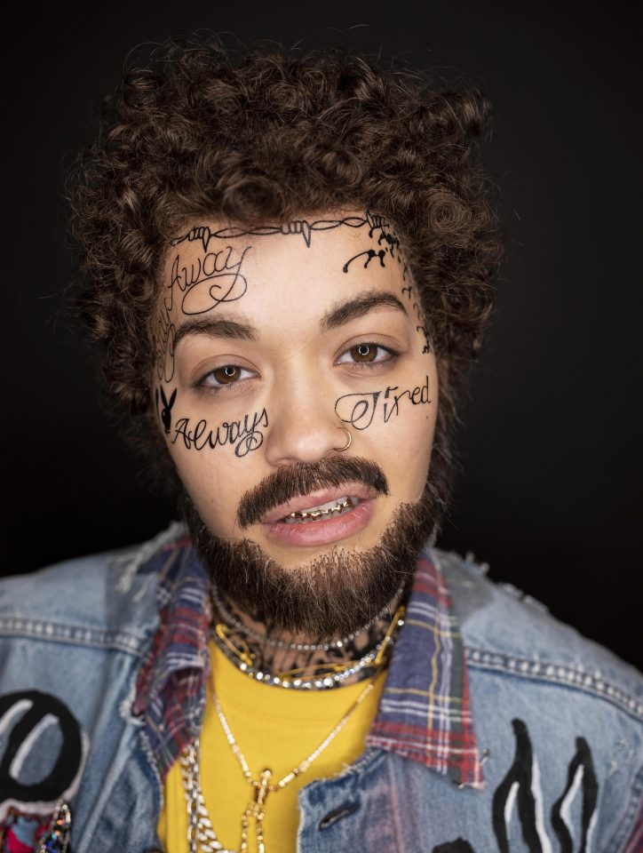  Rita Ora dressed up as a very realistic Post Malone