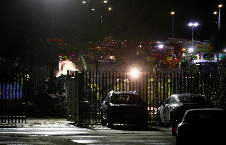  The desperate scenes unfolded outside the King Power Stadium