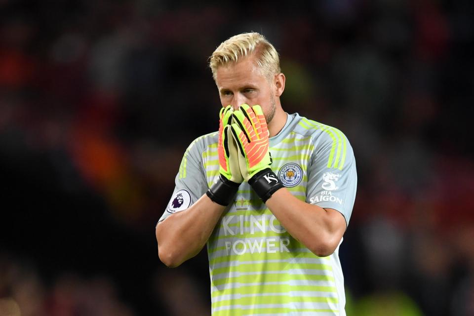  Kasper Schmeichel was clearly struck by the shocking scenes