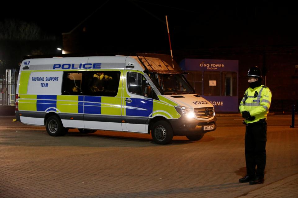  Police cleared the area and evacuated the stadium