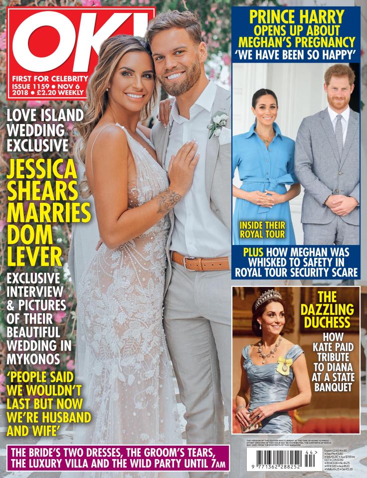  Their wedding pictures and interview are in this week's OK! Magazine