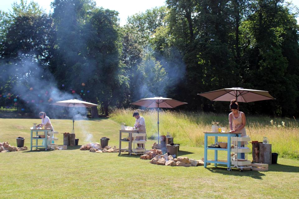  The Great British Bake Off finalists are about to make history by leaving the famous white tent for the first time ever