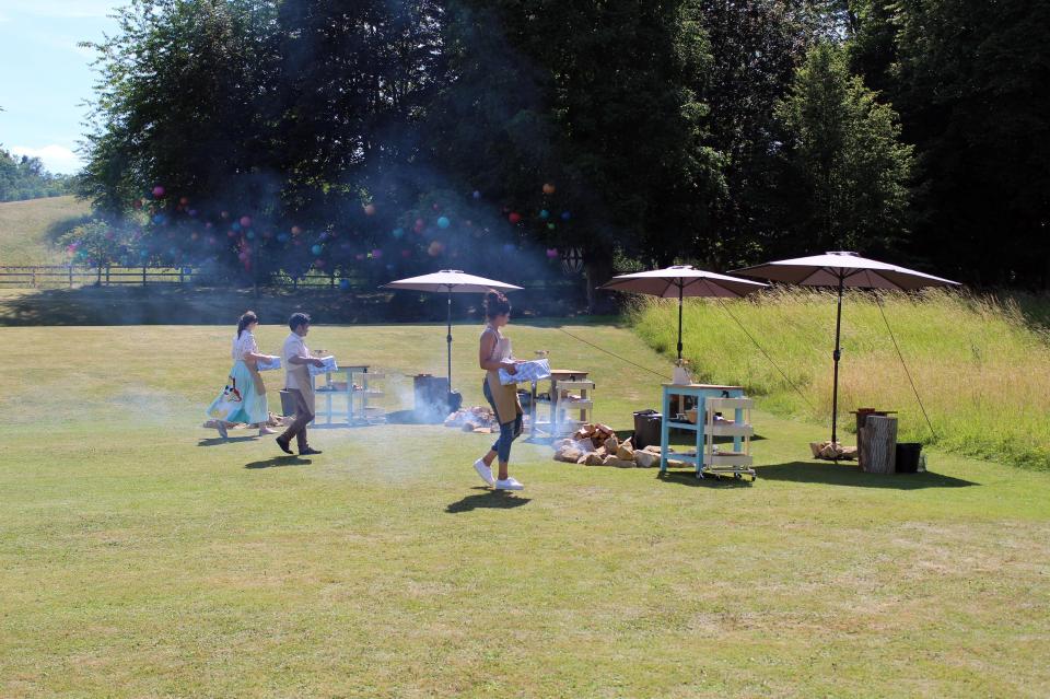  The Bake Off first takes the three finalists where no contestant has gone before - outside