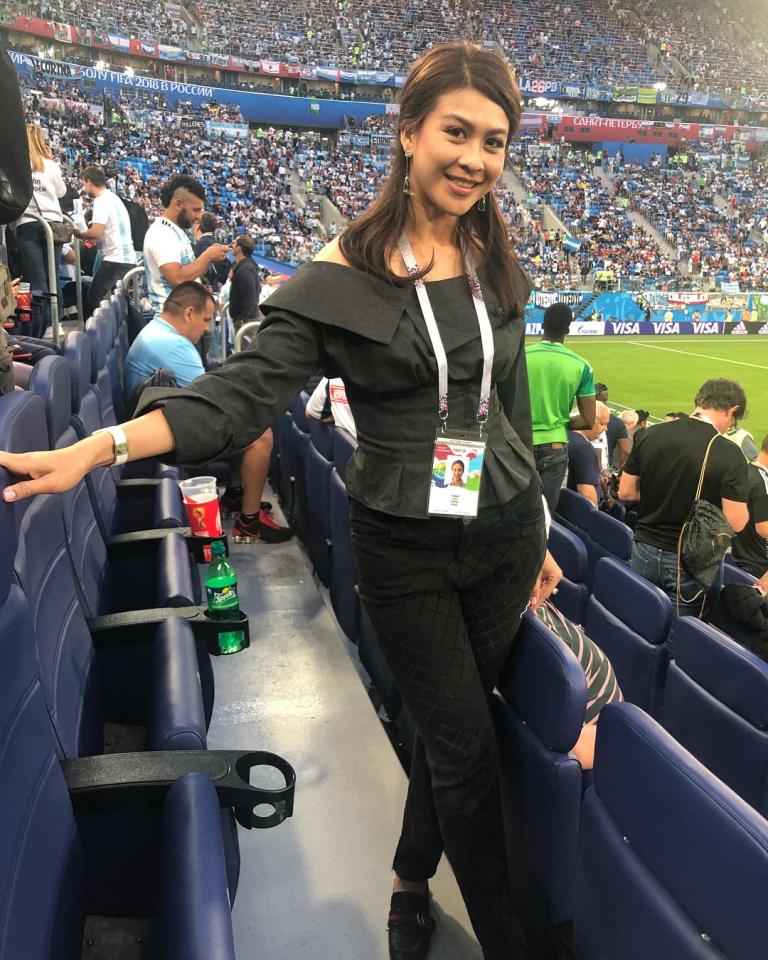  Nursara was a keen football fan and attended various matches during Russia's 2018 World Cup