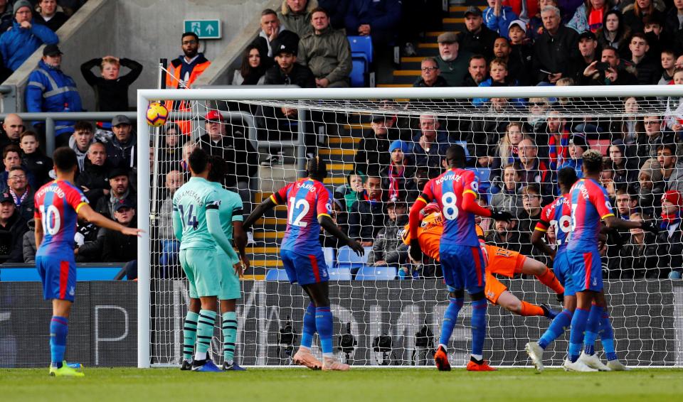 Granit Xhaka scored a stunning free-kick to level the scores