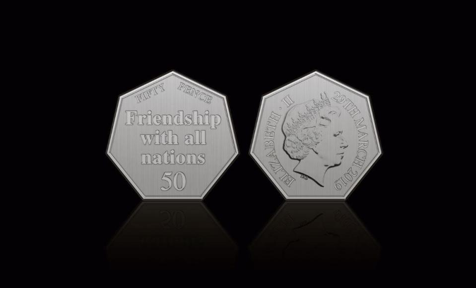  Plans have been unveiled for a new 50p coin to mark Brexit which will become available on the day Britain leaves the EU