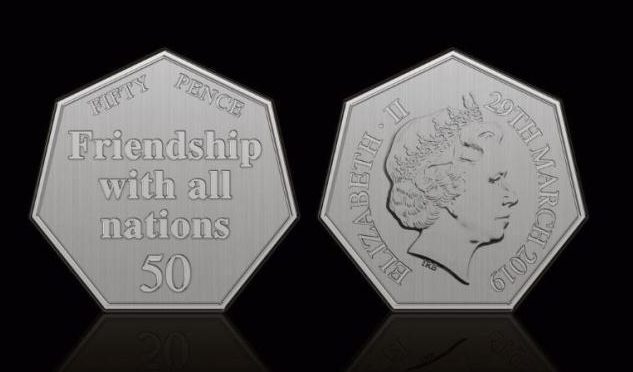  Plans have been unveiled for a new 50p coin to mark Brexit, it will become available on the day Britain leaves the EU