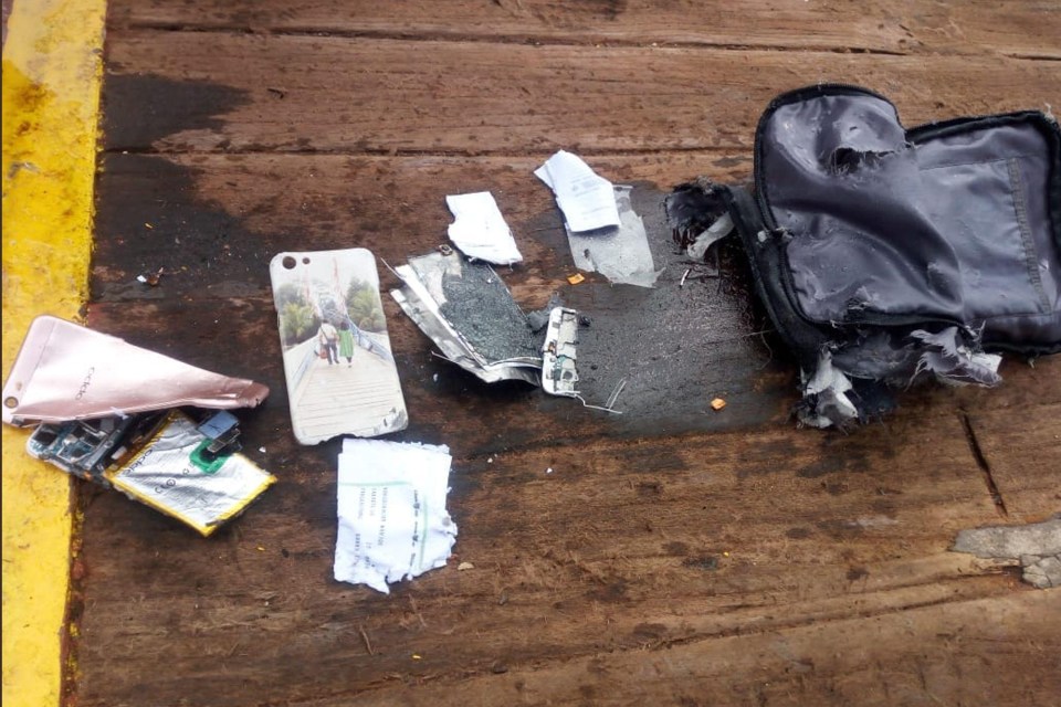 Personal possessions believed to have belonged to a passenger on board the doomed flight