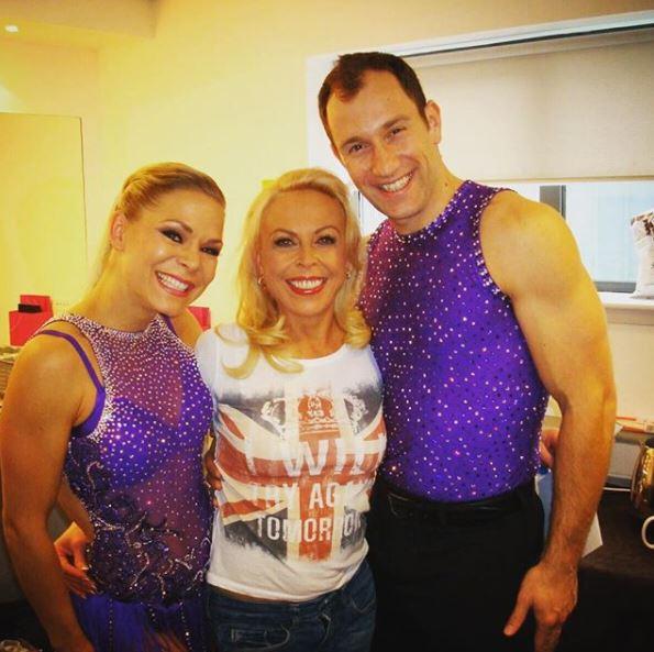  Husband and wife duo Alex Schauman and Lukasz Royzcki with Jayne Torvill (centre)